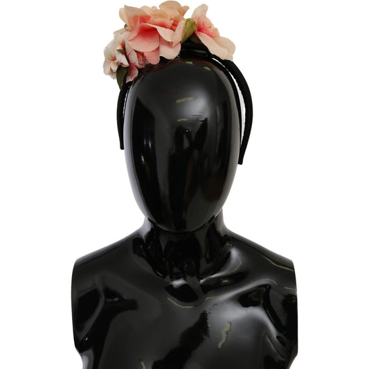 Dolce & Gabbana Elegant Silk Designer Headband Tiara Dolce & Gabbana Black