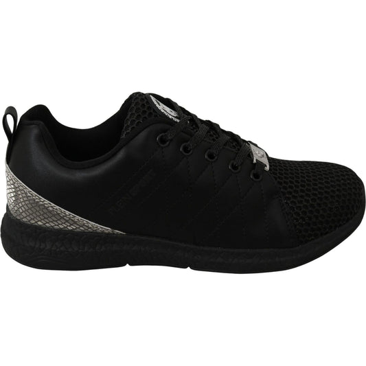 Philipp Plein Elegant Black Gisella Sneakers WOMAN SNEAKERS Philipp Plein Black