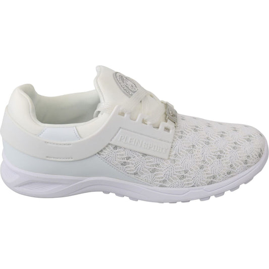 Philipp Plein Trendy White Beth Sneakers for Women WOMAN SNEAKERS Philipp Plein Light Gray