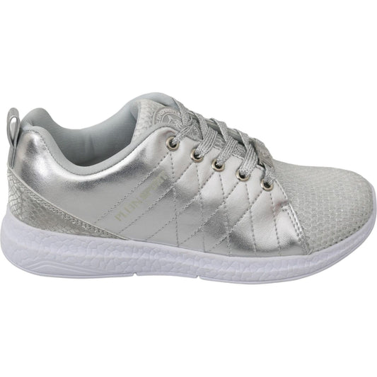 Philipp Plein Sleek Silver Sneakers for Trendsetters WOMAN SNEAKERS Philipp Plein Gray