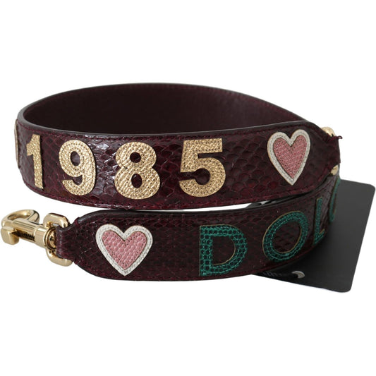 Dolce & Gabbana Exquisite Bordeaux Shoulder Strap Accessory Handbags, Wallets & Cases Dolce & Gabbana Black