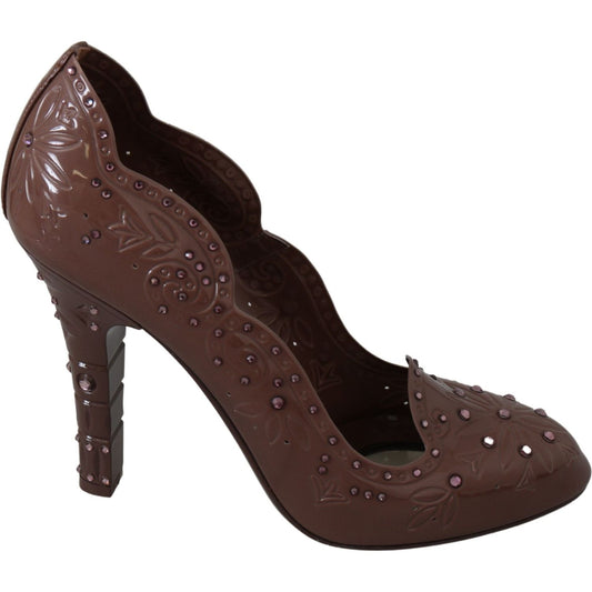 Dolce & Gabbana Elegant Crystal-Embellished Cinderella Pumps LA7285-39