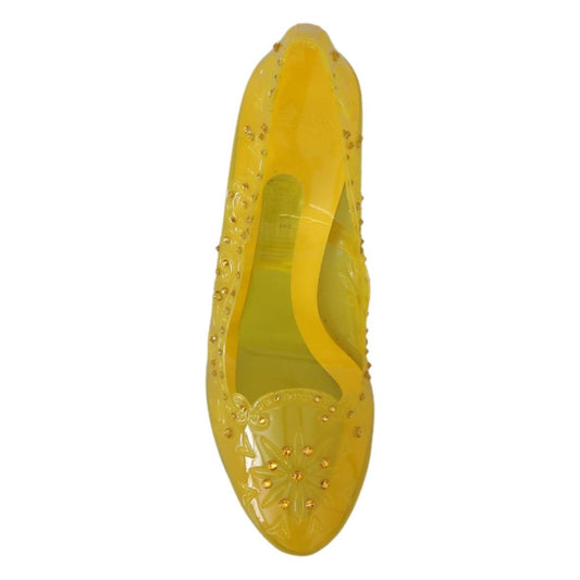 Dolce & Gabbana Enchanting Cinderella Crystal Pumps Dolce & Gabbana Goldenrod
