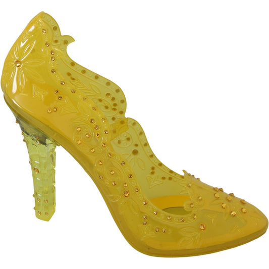 Dolce & Gabbana Enchanting Cinderella Crystal Pumps Dolce & Gabbana Goldenrod