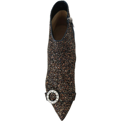 Jimmy Choo Amethyst Mix Hanover Heeled Glitter Boots