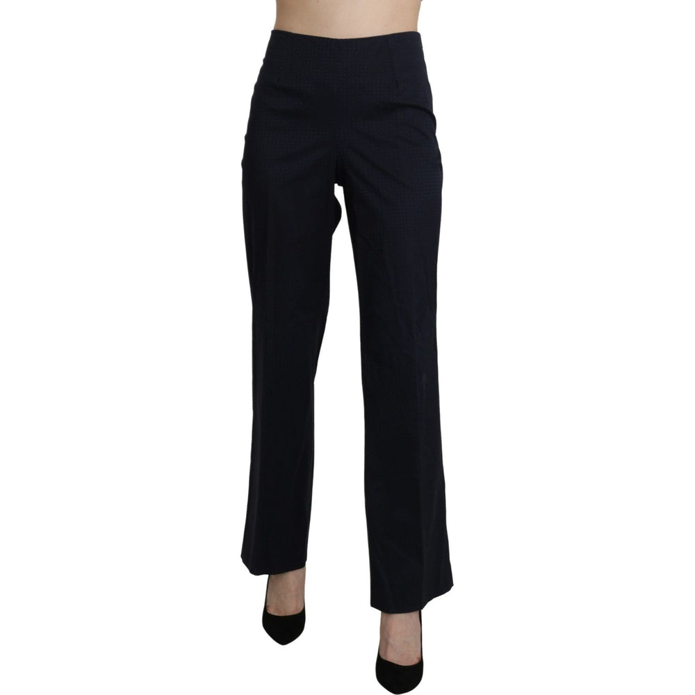 BENCIVENGA Navy Blue High Waist Straight Dress Trouser Pants PAN71347-46