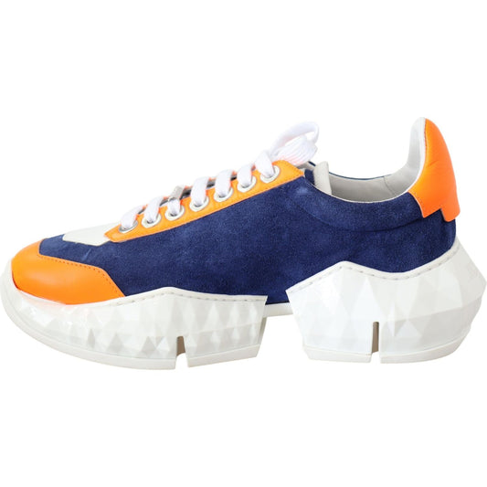 Jimmy Choo Electric Elegance Leather Mix Sneakers Jimmy Choo Antique White