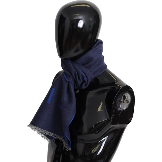 Givenchy Elegant Unisex Wool Silk Blend Scarf Wool Wrap Shawls Givenchy Black