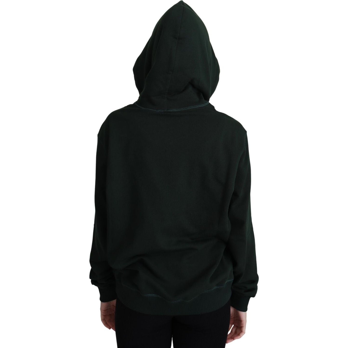 Dolce & Gabbana Dark Green Crown Embroidery Hoodie