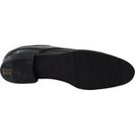 Dolce & Gabbana Elegant Black Leather Derby Dress Shoes Dress Shoes Dolce & Gabbana Black