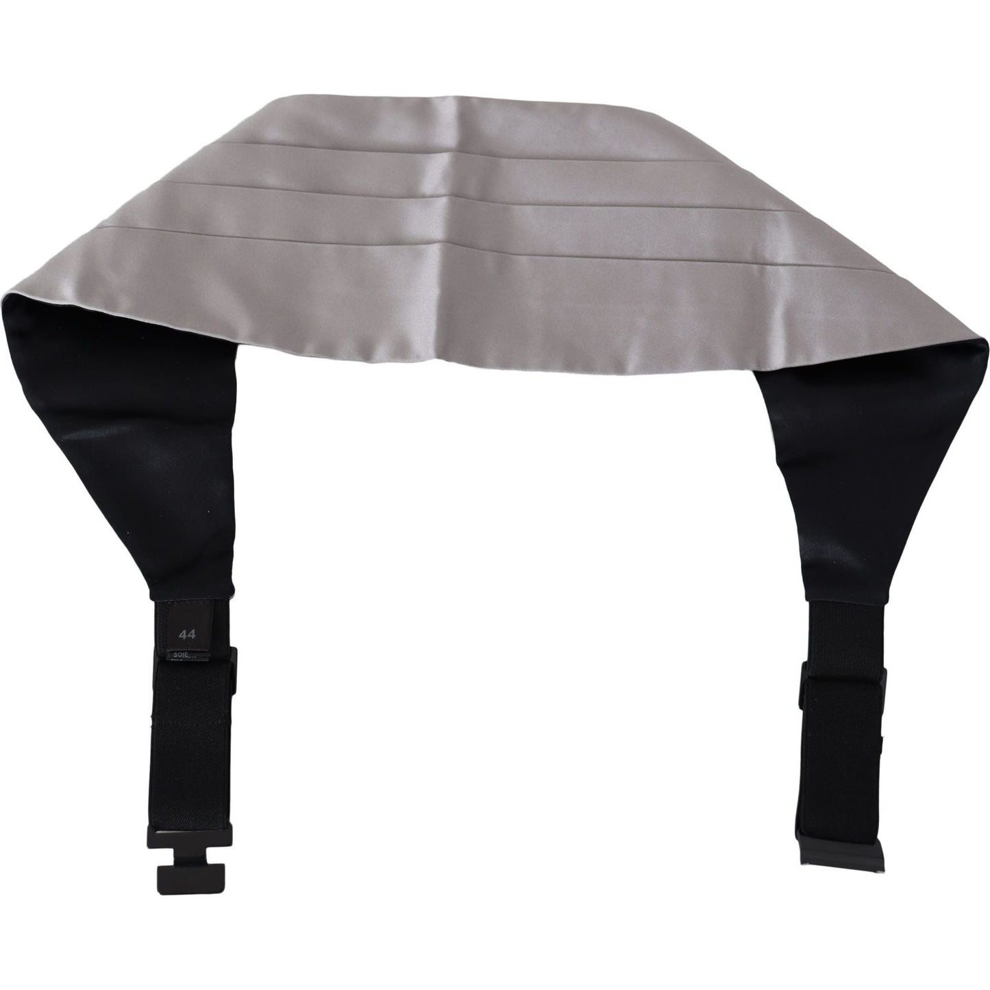 Dolce & Gabbana Elegant Gray Silk Cummerbund Dolce & Gabbana Light Slate Gray