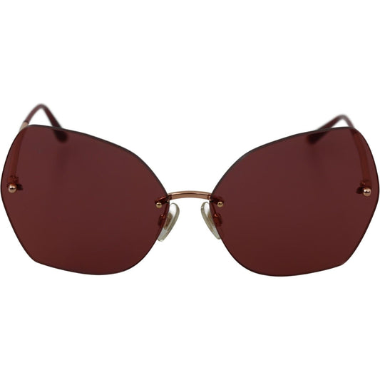 Dolce & Gabbana Chic Red 100% UV Protection Sunglasses Dolce & Gabbana Saddle Brown