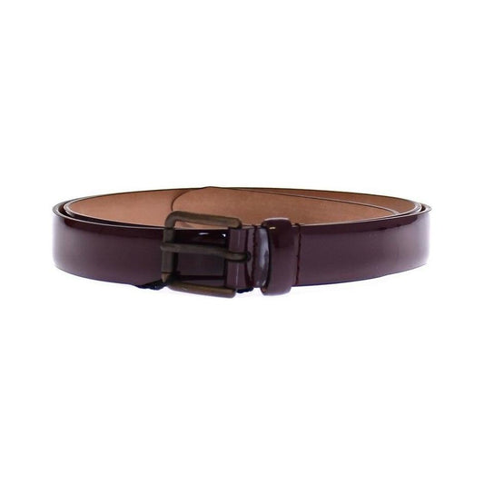 Dolce & Gabbana Elegant Purple Leather Belt Belt Dolce & Gabbana Dark Slate Gray