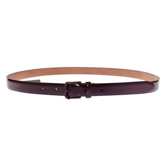 Dolce & Gabbana Elegant Purple Leather Belt Belt Dolce & Gabbana Tan
