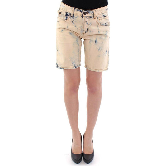 Dolce & Gabbana Chic Summertime Cotton Shorts in Blue Dolce & Gabbana Tan