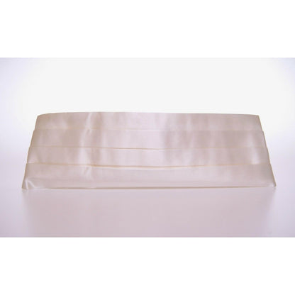 Dolce & Gabbana White Waist Tuxedo Smoking Belt Cummerbund