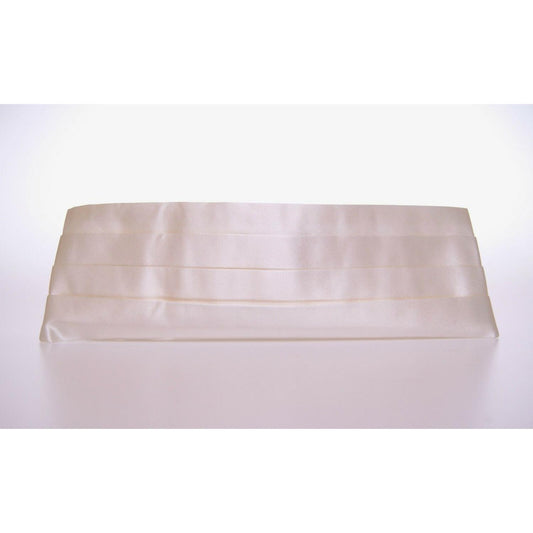 Dolce & Gabbana Elegant White Silk Cummerbund Dolce & Gabbana Thistle