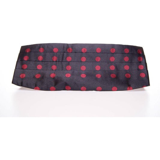 Dolce & Gabbana Exquisite Black Silk Cummerbund with Red Polka Dots Dolce & Gabbana Misty Rose