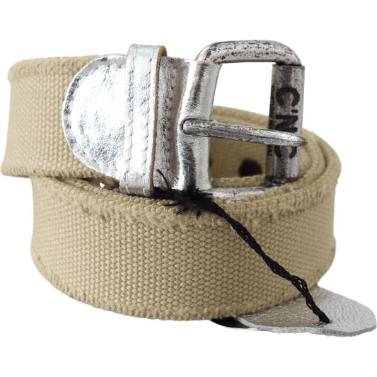 Costume National Elegant Beige Cotton Fashion Belt Belt Costume National Rosy Brown