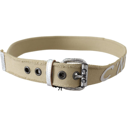 Costume National Elegant Beige Cotton Fashion Belt Belt Costume National Rosy Brown