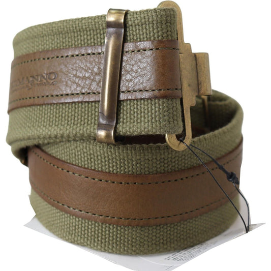 Ermanno Scervino Chic Army Green Rustic Belt Belt Ermanno Scervino Dim Gray