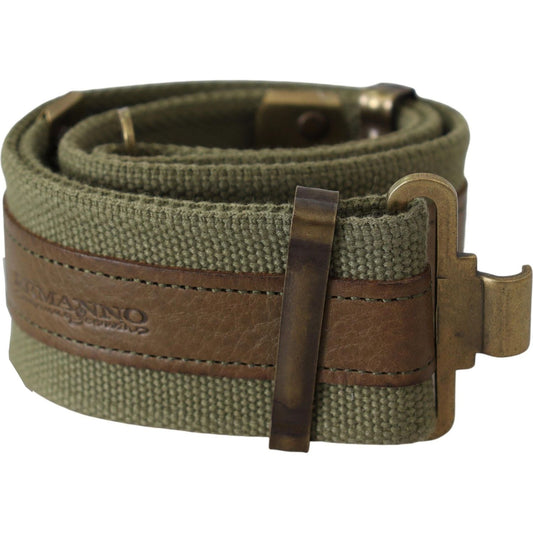 Ermanno Scervino Chic Army Green Rustic Belt Belt Ermanno Scervino Dark Olive Green