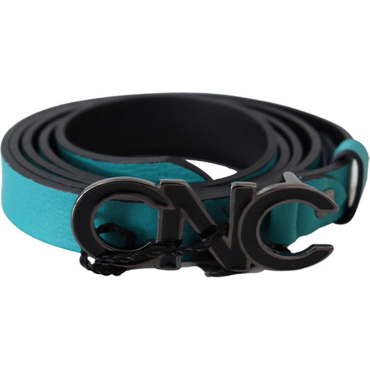 Costume National Chic Blue Green Leather Fashion Belt Belt Costume National Dark Slate Gray