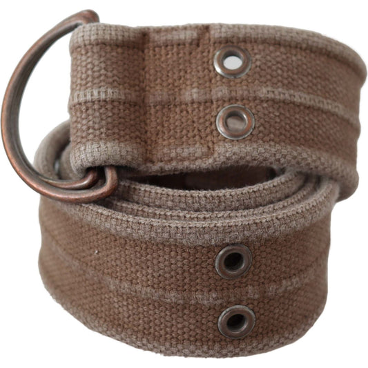 Dolce & Gabbana Chic Beige Leather Adjustable Belt Belt Dolce & Gabbana Dim Gray