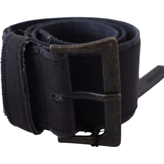 Ermanno Scervino Elegant Black Leather Classic Belt Belt Ermanno Scervino Black