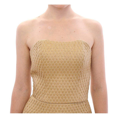 Andrea Incontri Beige Silk Cami Tank Top