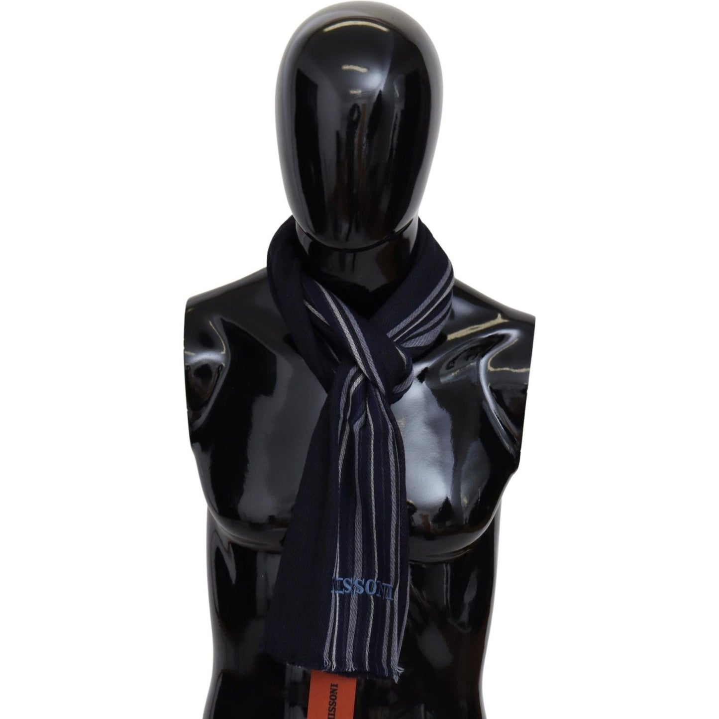 Missoni Multicolor Wool Striped Unisex Wrap Fringes Shawl Missoni