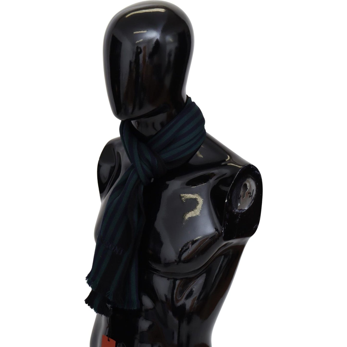 Missoni Multicolor Striped Wool Unisex Neck Wrap Shawl Missoni