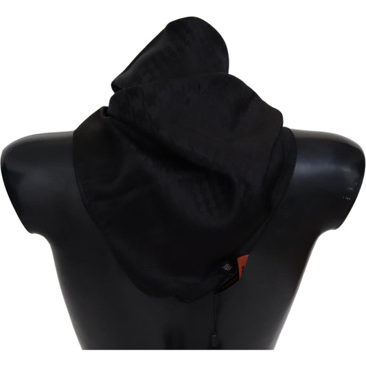 Missoni Elegant Black Wool Scarf with Logo Embroidery Missoni Black