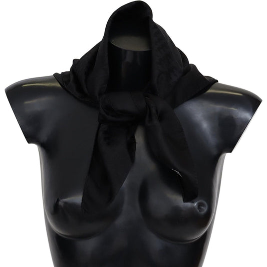 Missoni Elegant Black Wool Scarf with Logo Embroidery Missoni Black