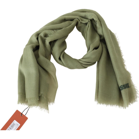 Missoni Elegant Cashmere Fringed Scarf Missoni Dim Gray