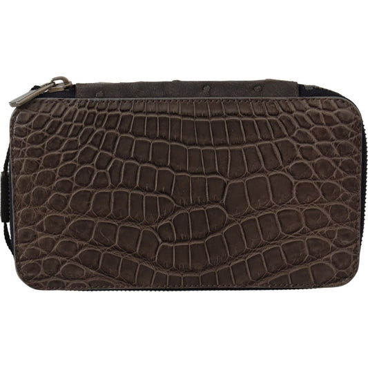 Dolce & Gabbana Exquisite Exotic Skin Vanity Bag Dolce & Gabbana Dark Slate Gray