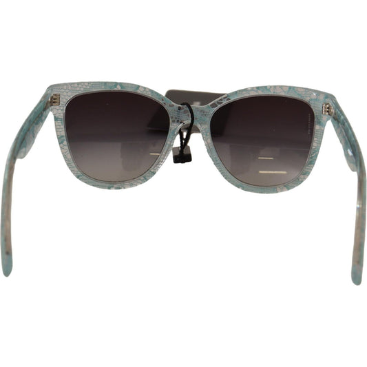Dolce & Gabbana Sicilian Lace Crystal Acetate Sunglasses WOMAN SUNGLASSES Dolce & Gabbana Dim Gray