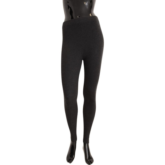 Dolce & Gabbana Elegant Gray Cashmere Tights – Luxe Comfort Dolce & Gabbana Dark Slate Gray