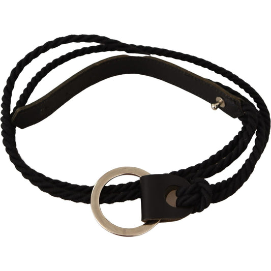MILA SCHÖN Elegant Skinny Leather Fashion Belt WOMAN BELTS MILA SCHÖN Black