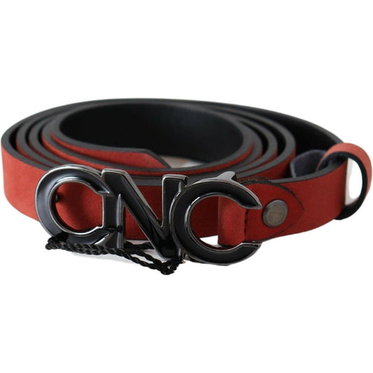 Costume National Elegant Blood Red Leather Belt Costume National Dark Slate Gray