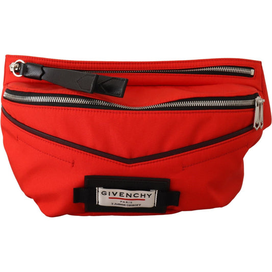 Givenchy Elegant Large Bum Belt Bag in Red and Black BELT BAG Givenchy Firebrick