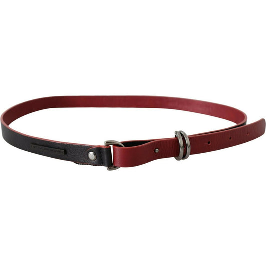 Costume National Elegant Dual-Tone Leather Belt Costume National Saddle Brown