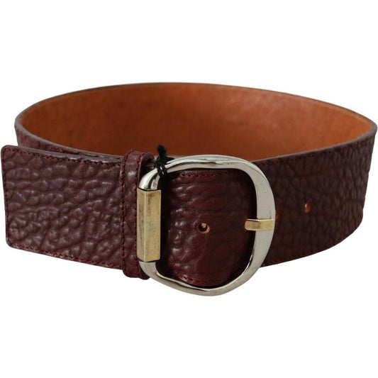 GF Ferre Elegant Brown Leather Fashion Belt GF Ferre Dark Slate Gray