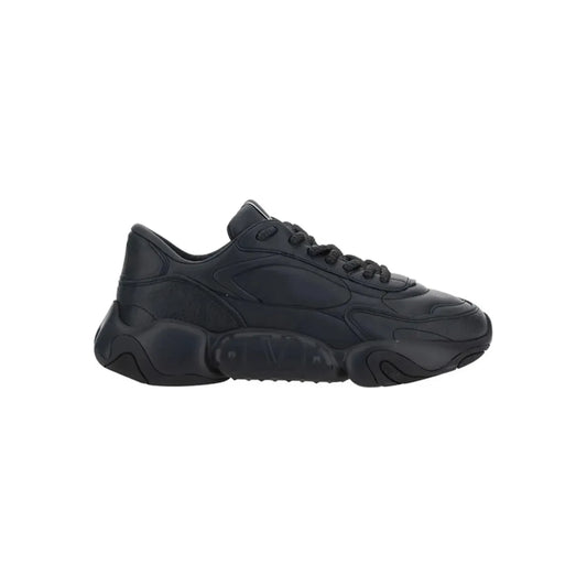 Valentino Elevated Elegance Low-Top Leather Sneakers MAN SNEAKERS Valentino Dark Slate Gray