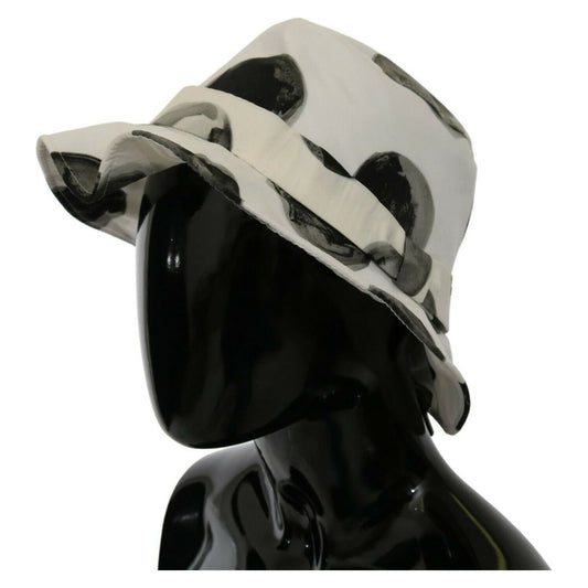 Dolce & Gabbana Polka Dot Cotton Bucket Hat - White & Black WOMAN HATS Dolce & Gabbana Black