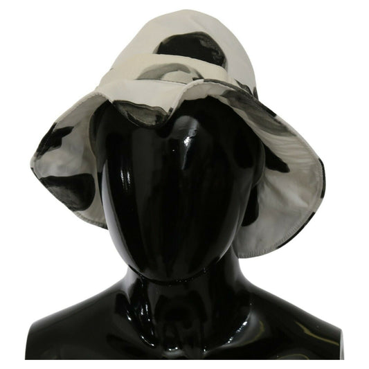 Dolce & Gabbana Polka Dot Cotton Bucket Hat - White & Black WOMAN HATS Dolce & Gabbana Gray