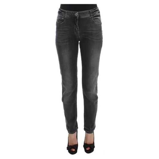 Ermanno Scervino Elegant Gray Regular Fit Jeans Jeans & Pants Ermanno Scervino Dark Slate Gray