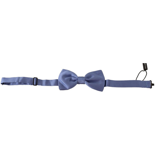 Dolce & Gabbana Elegant Purple Silk Bow Tie Necktie Dolce & Gabbana Dim Gray
