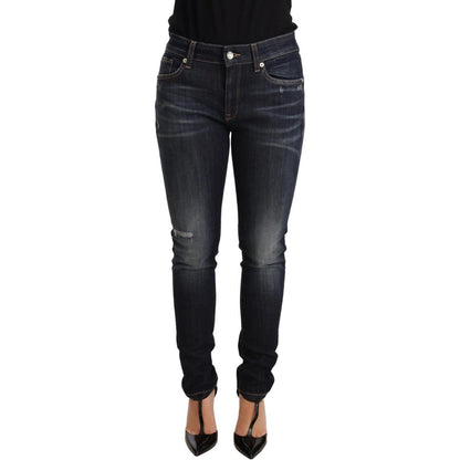 Dolce & Gabbana Blue Wash Slim Skinny Denim Cotton Stretch Jeans