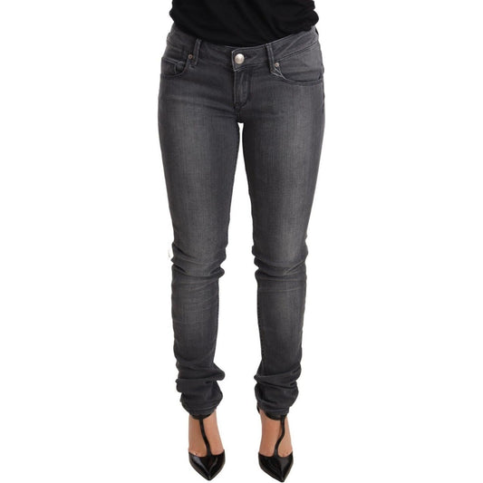 Chic Acht Low Waist Skinny Denim Jeans & Pants Acht Dark Slate Gray